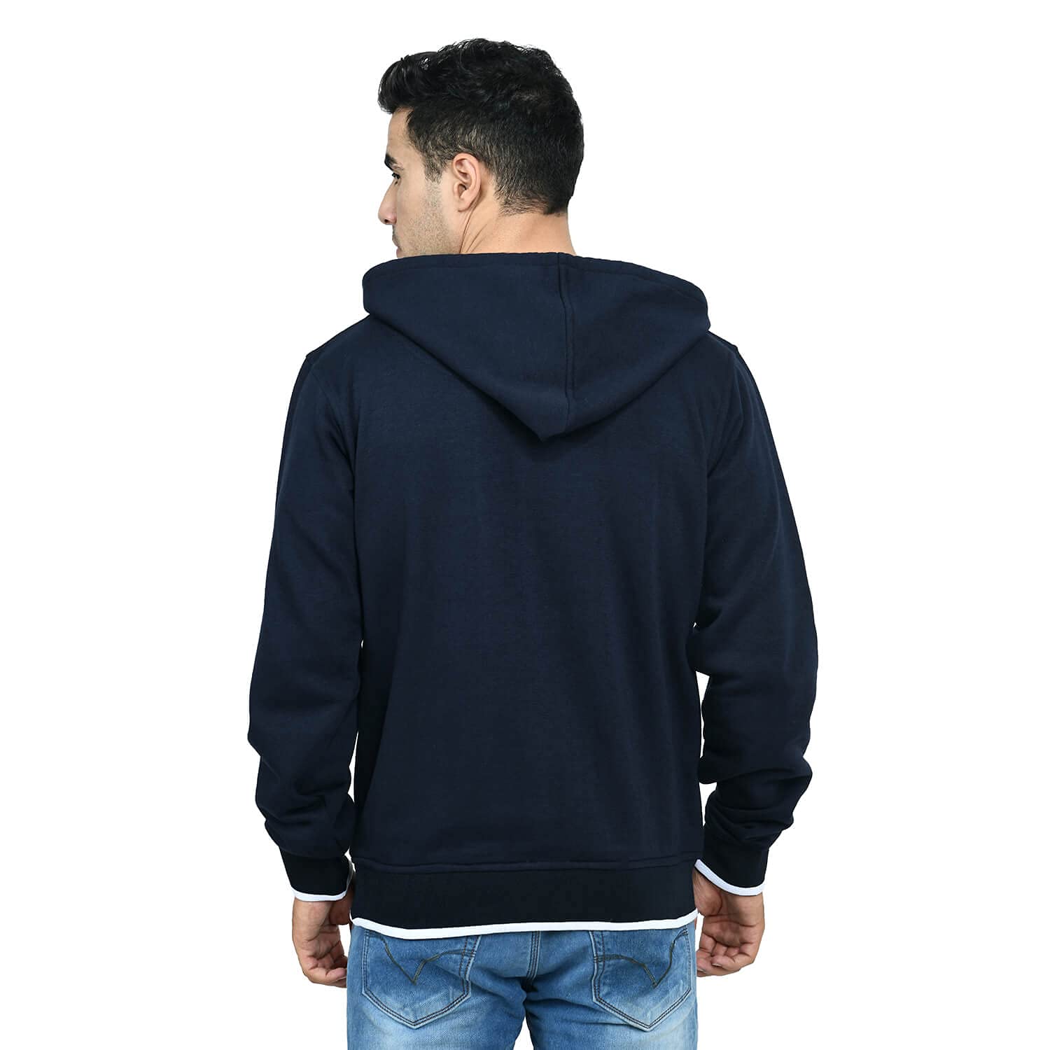 Delexo Men’s Casual Wear Hoodie MHOOD01 Navy Blue Delexo Men’s Casual Wear Hoodie MHOOD01 Navy Blue