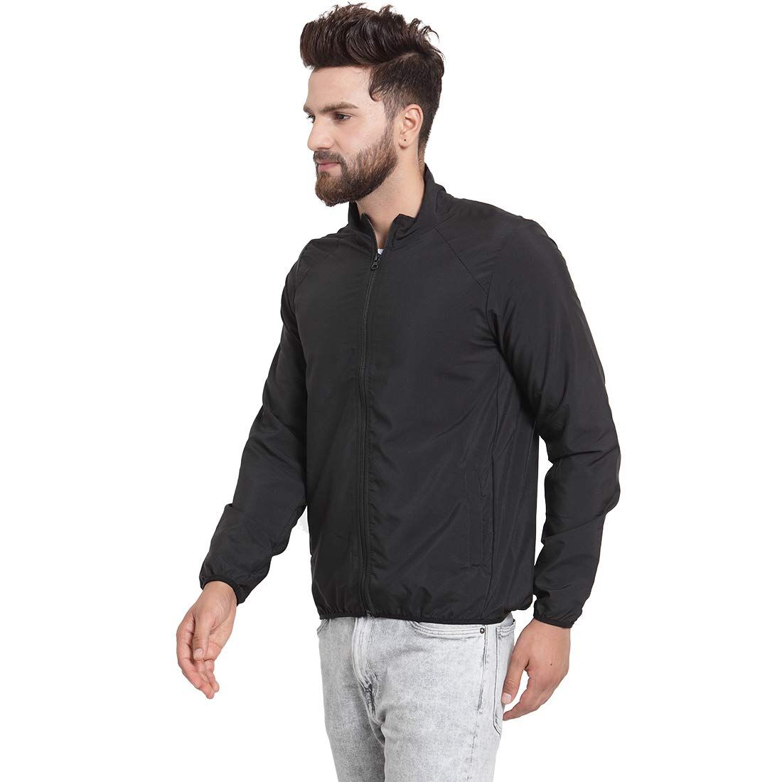 519Pc4dlMuL._UL1100_ Scott International Men's Solid Wind Cheater Jacket