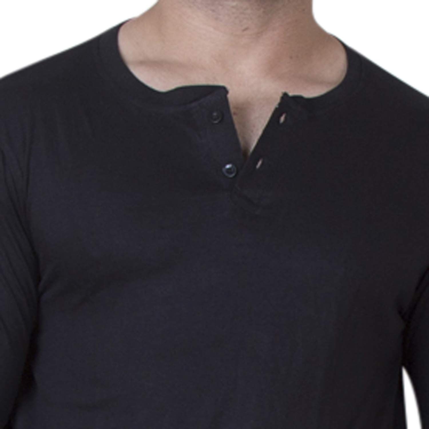 Veirdo Men's Cotton Henley Neck Full Sleeve Regular Fit T-Shirt Veirdo Men's Cotton Henley Neck Full Sleeve Regular Fit T-Shirt