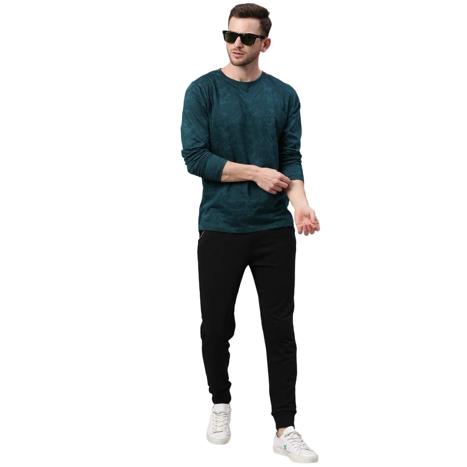 Urbano Fashion Men's Printed Full Sleeve Slim Fit Cotton T-Shirt Urbano Fashion Men's Printed Full Sleeve Slim Fit Cotton T-Shirt