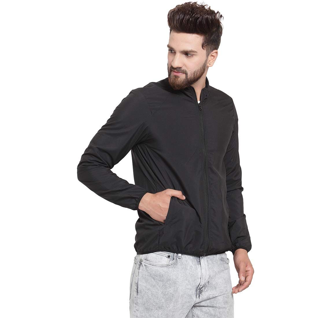 617O7WReYNL._UL1100_ Scott International Men's Solid Wind Cheater Jacket