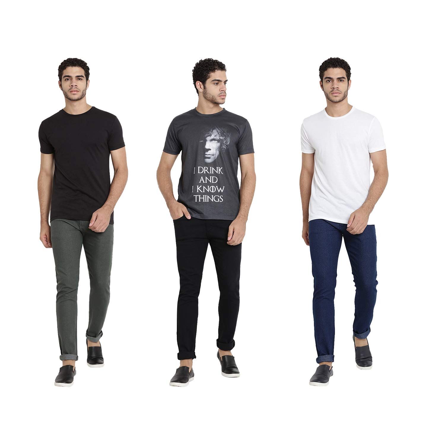DAIS Men Skinny Fit Jeans Pack of 3 DAIS Men Skinny Fit Jeans Pack of 3
