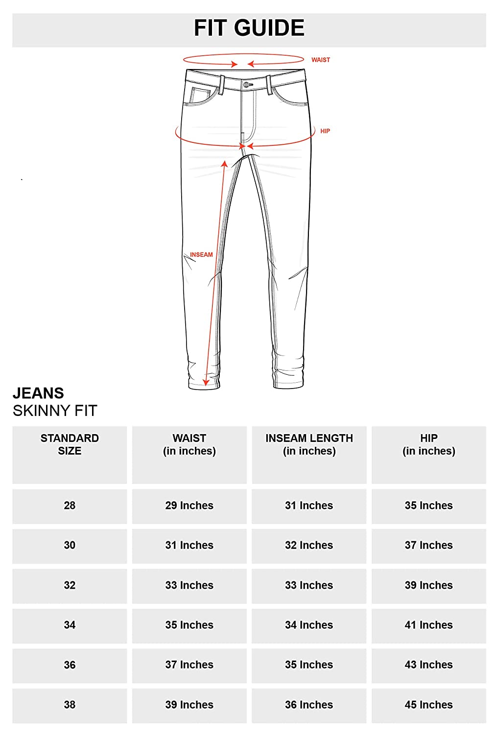 OOBANI Men's Skinny Jeans OOBANI Men's Skinny Jeans