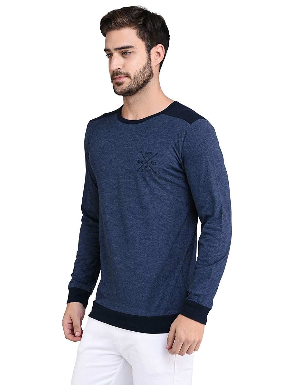 RIGO Men's Solid Slim fit T-Shirt RIGO Men's Solid Slim fit T-Shirt