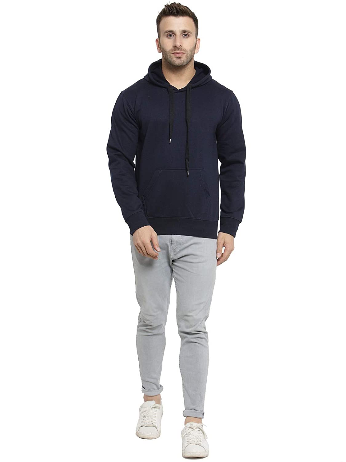 Scott International Men's Premium Rich Cotton Pullover Hoodie Sweatshirt - Navy Blue Scott International Men's Premium Rich Cotton Pullover Hoodie Sweatshirt - Navy Blue