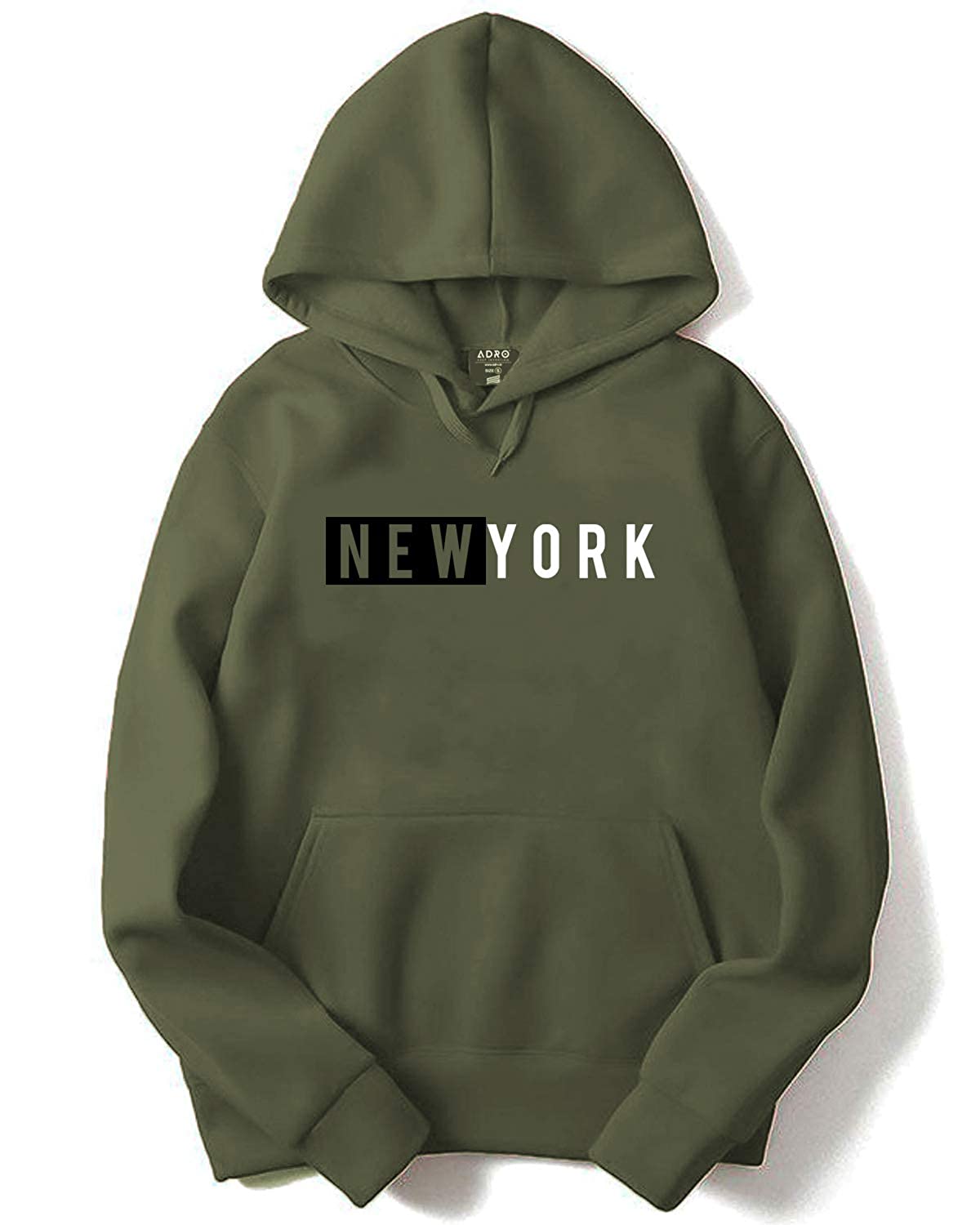 ADRO Men's Cotton Hooded Hoodie