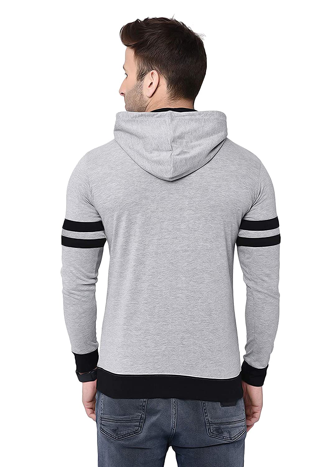 THE ARCHER Solid Men Hooded Neck with Mask T-Shirt THE ARCHER Solid Men Hooded Neck with Mask T-Shirt