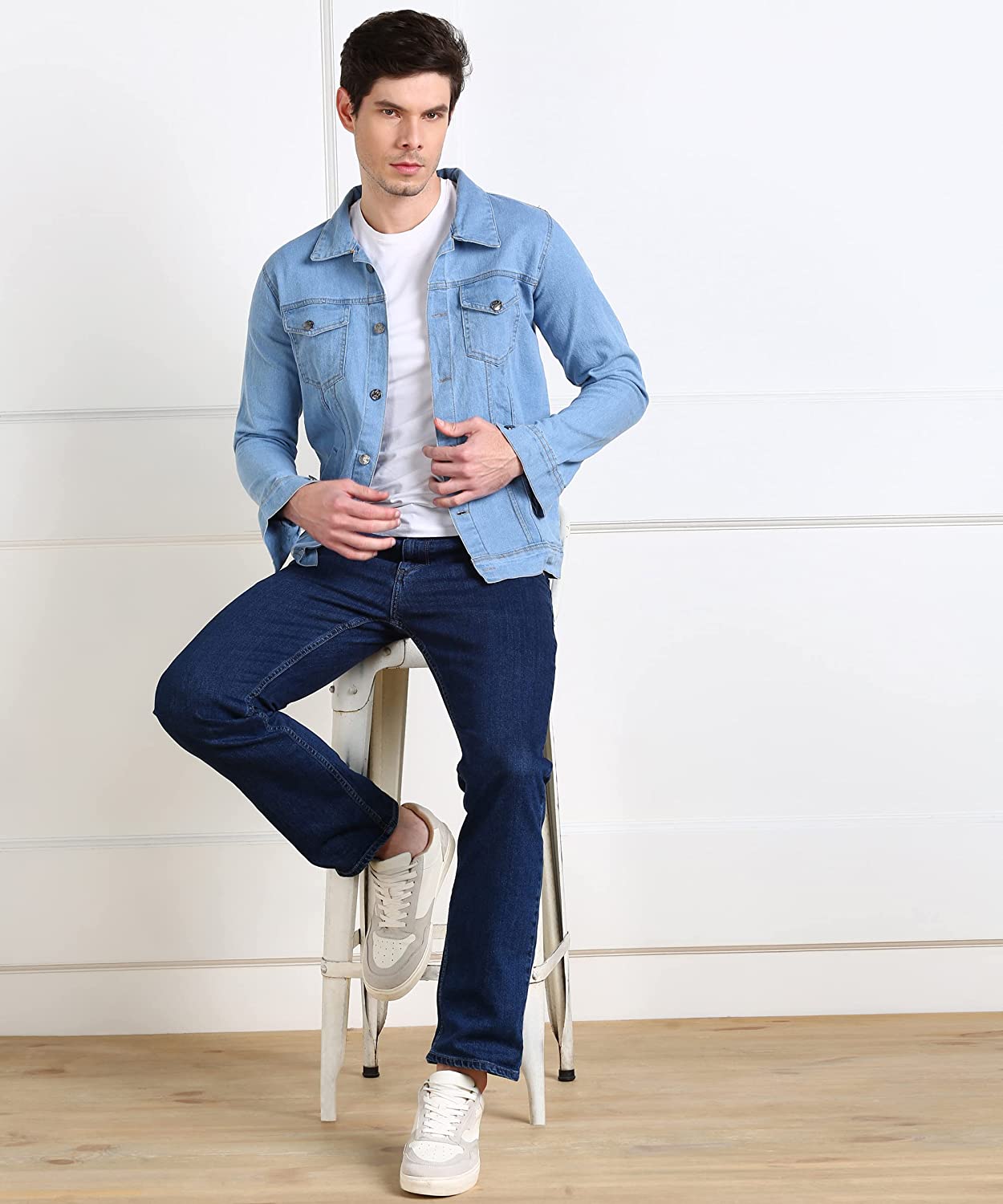 71+iTOL1+SL._UL1500_ MONTREZ Full Sleeve Men Denim Jacket