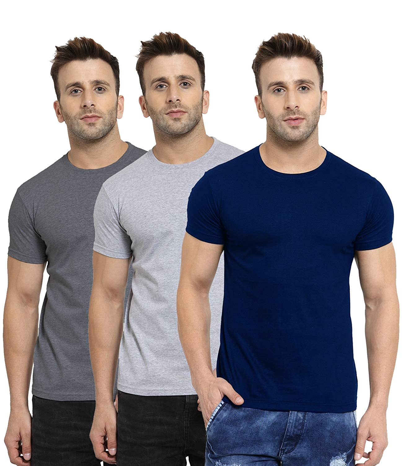 Scott International Men's Regular Fit T-Shirt (Pack of 3) Scott International Men's Regular Fit T-Shirt (Pack of 3)