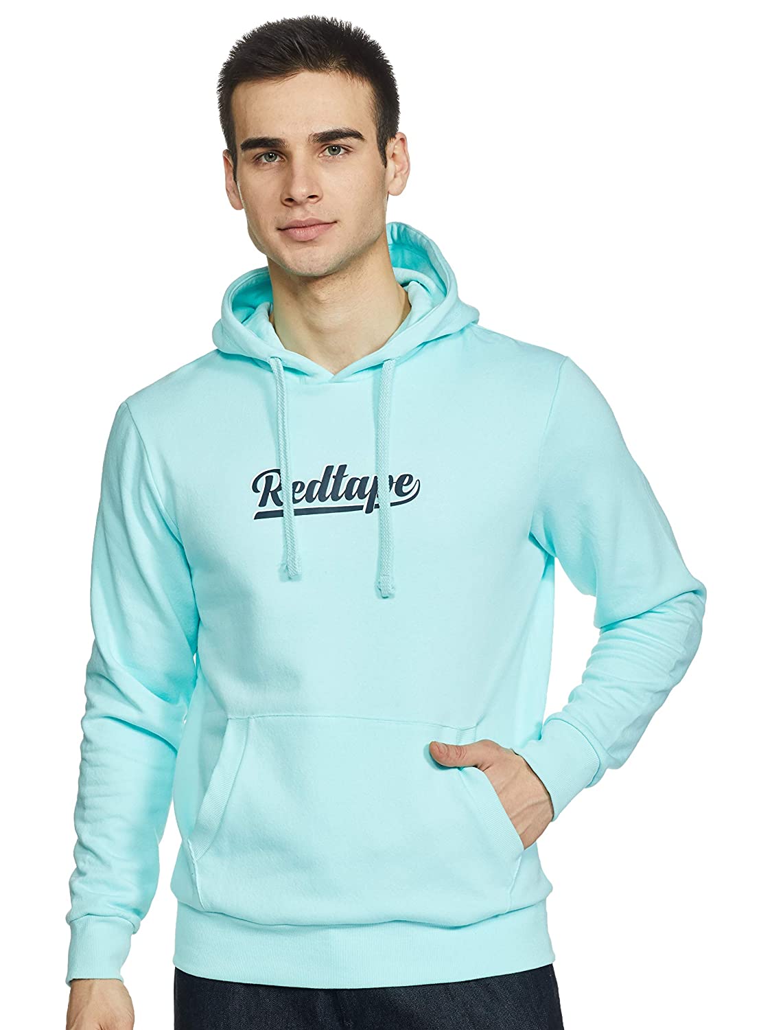 Red Tape Men Sea Green Hoodie Red Tape Men Sea Green Hoodie