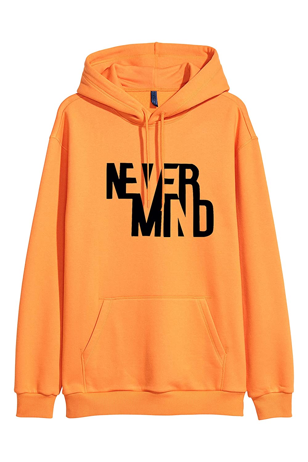 More & More Unisex-Adult Cotton Hooded Neck Never Mind Printed Hoodie More & More Unisex-Adult Cotton Hooded Neck Never Mind Printed Hoodie