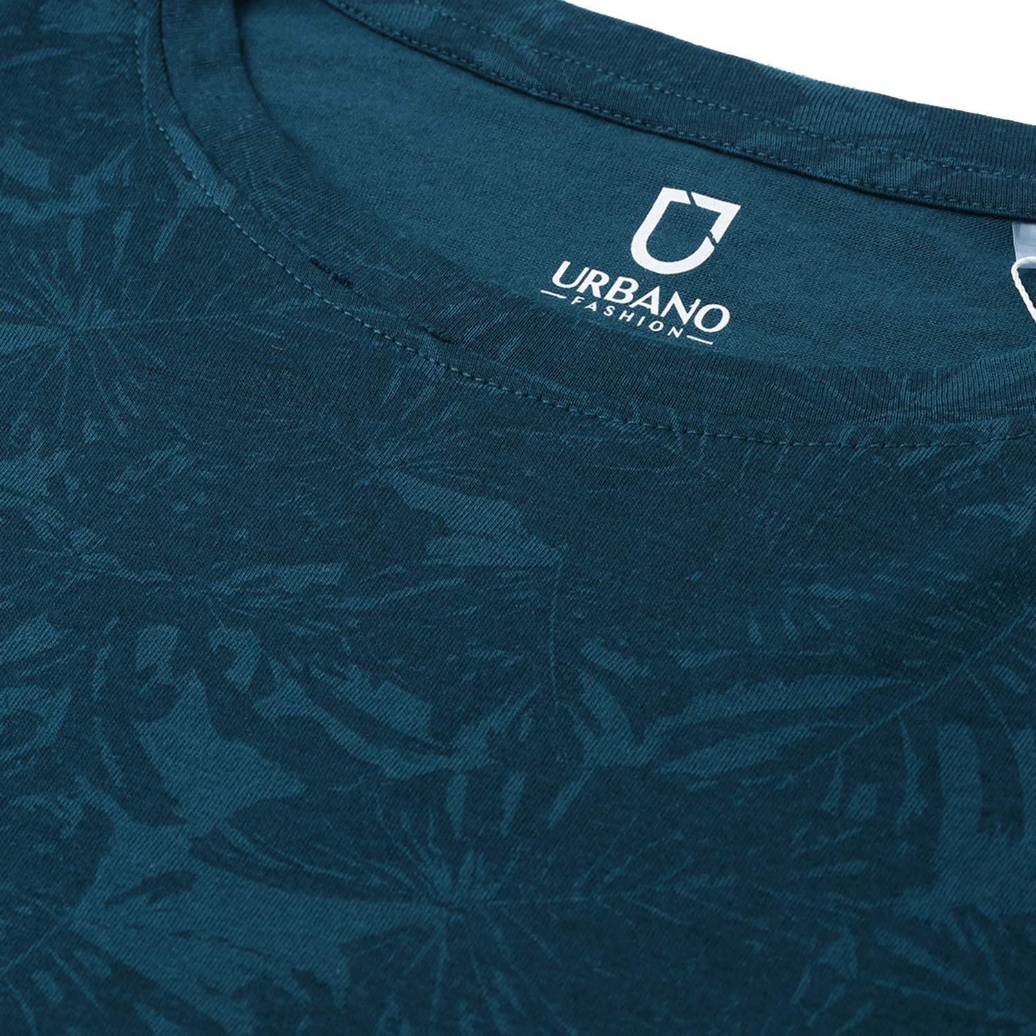 Urbano Fashion Men's Printed Full Sleeve Slim Fit Cotton T-Shirt Urbano Fashion Men's Printed Full Sleeve Slim Fit Cotton T-Shirt