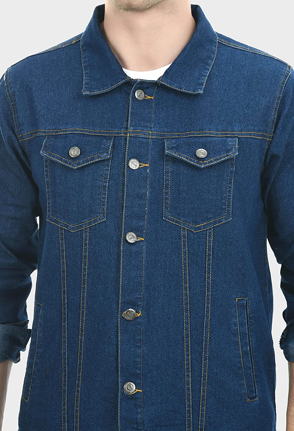 MONTREZ Full Sleeve Men Denim Jacket MONTREZ Full Sleeve Men Denim Jacket