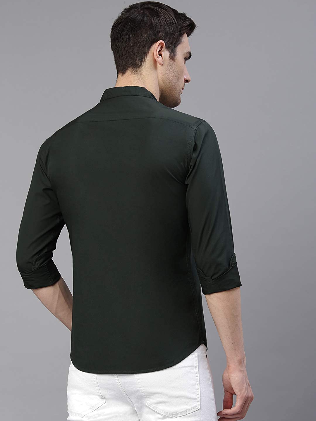 61LuTa3Jk+L._UL1440_ Dennis Lingo Men's Solid Slim Fit Casual Shirt