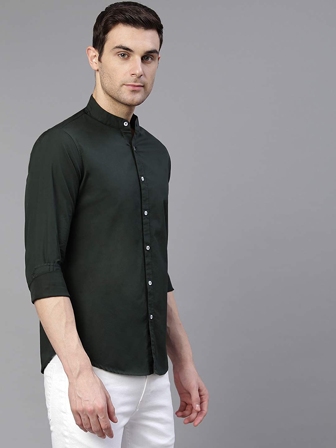 61NG8cSoeEL._UL1440_ Dennis Lingo Men's Solid Slim Fit Casual Shirt