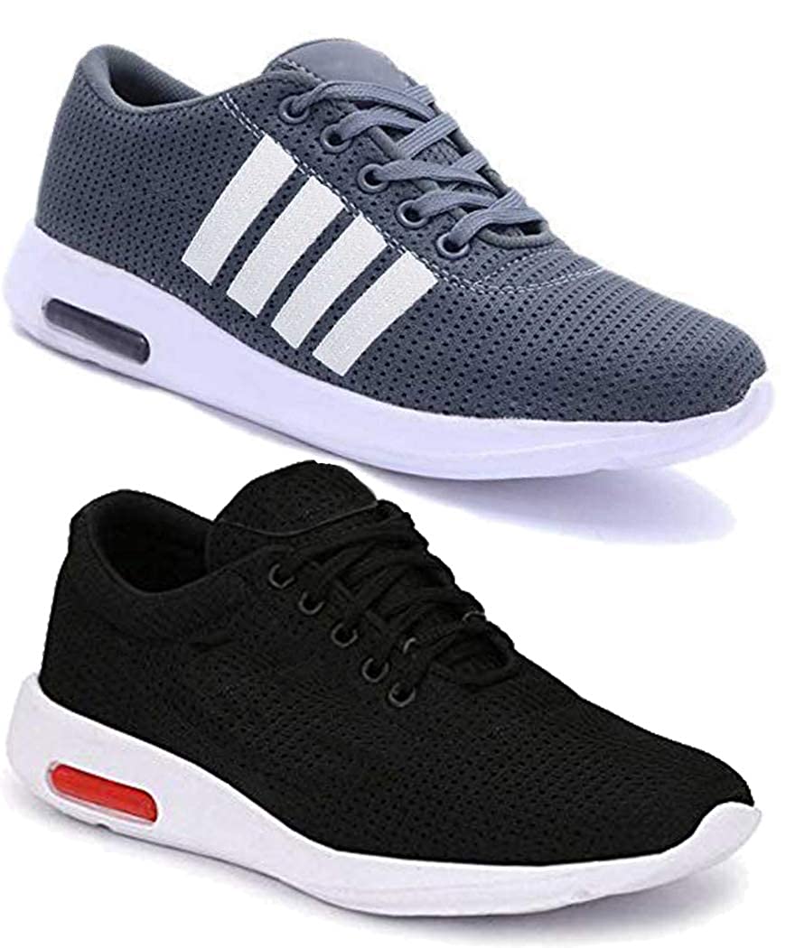 Shoefly Men Multicolour Latest Collection Sports Running Shoes - Pack of 2