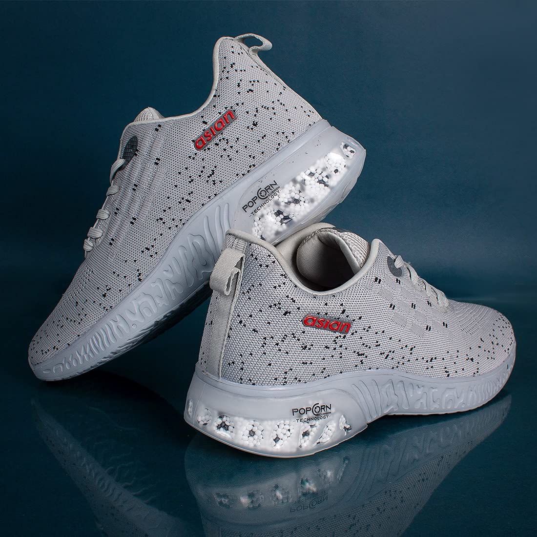 ASIAN Popcorn-02 Running Shoes for Men I Sport Shoes for Boys with Beads Technology Sole for Extra Jump I Memory Foam Insole Running Shoes for Men