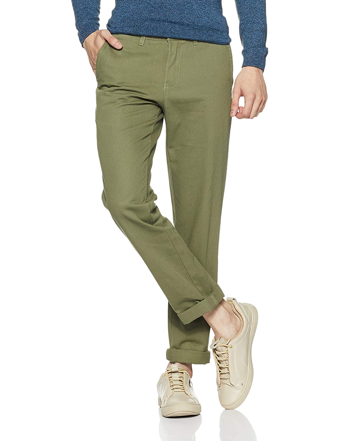 Amazon Brand - Symbol Men's Regular Casual Trousers
