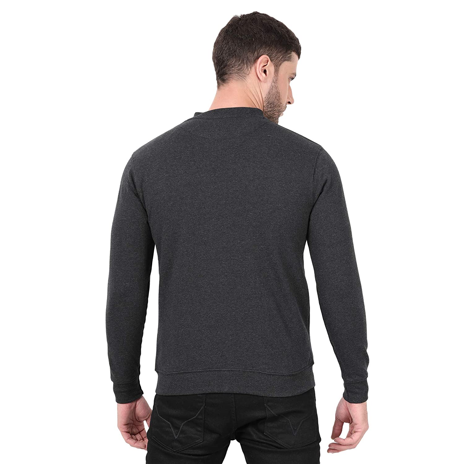 81jDfgbhE9L._UL1500_ AWG Men's Cotton Regular Fit Solid Varsity Jacket