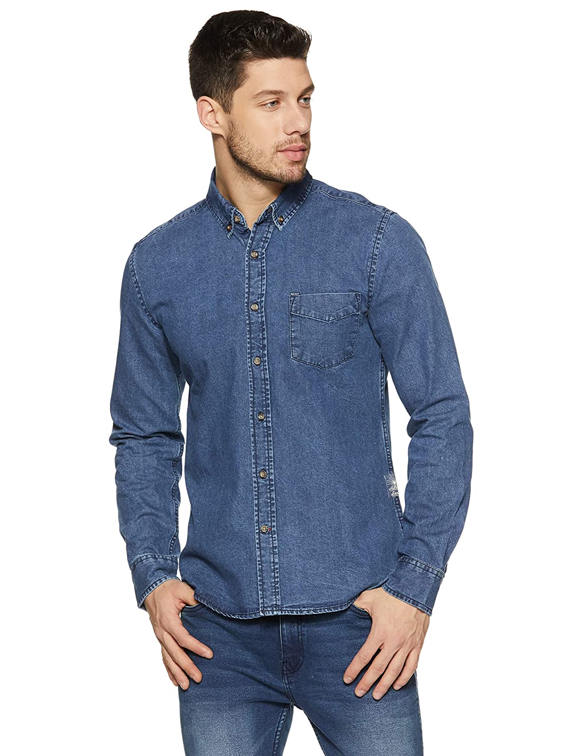 Amazon Brand - Inkast Denim Co. Men's Slim Fit Casual Shirt