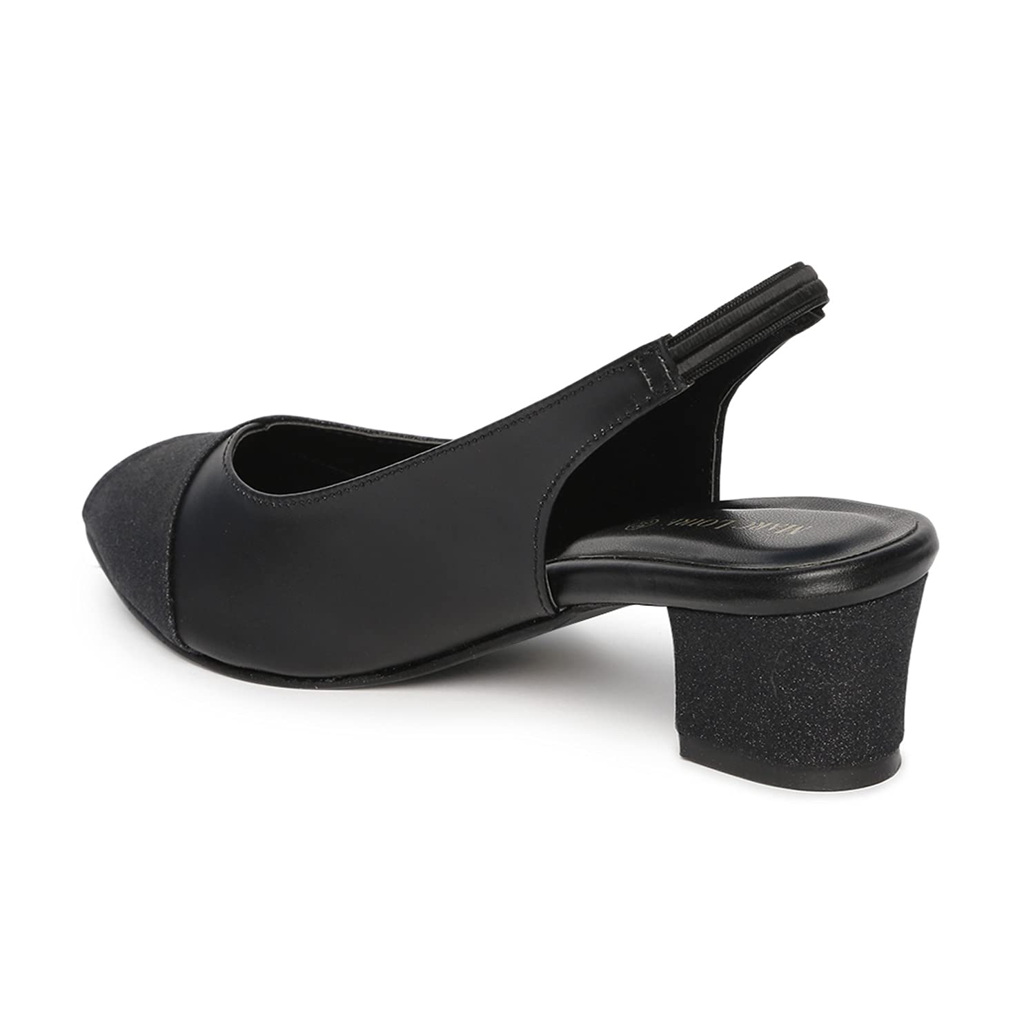 5169hPyyM+L._UL1500_ Marc Loire Women's Slip On Shimmer Peep Toes Block Heel Fashion Sandals for Casual, Outdoor, Party and Holidays