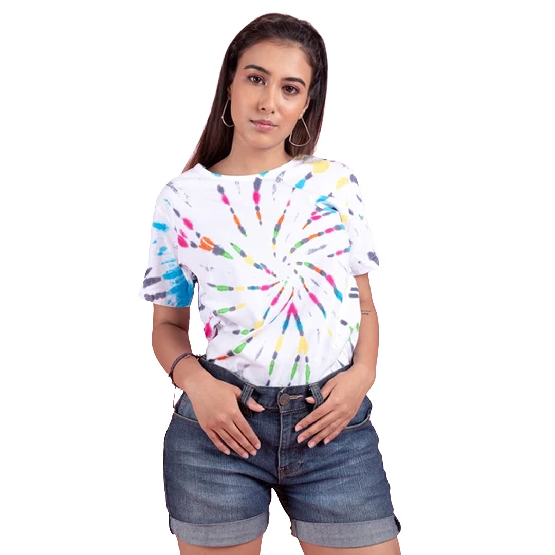 51dZxGkV4bL._UL1080_ JUNEBERRY® Tie Dye T-Shirt for Women/Girls