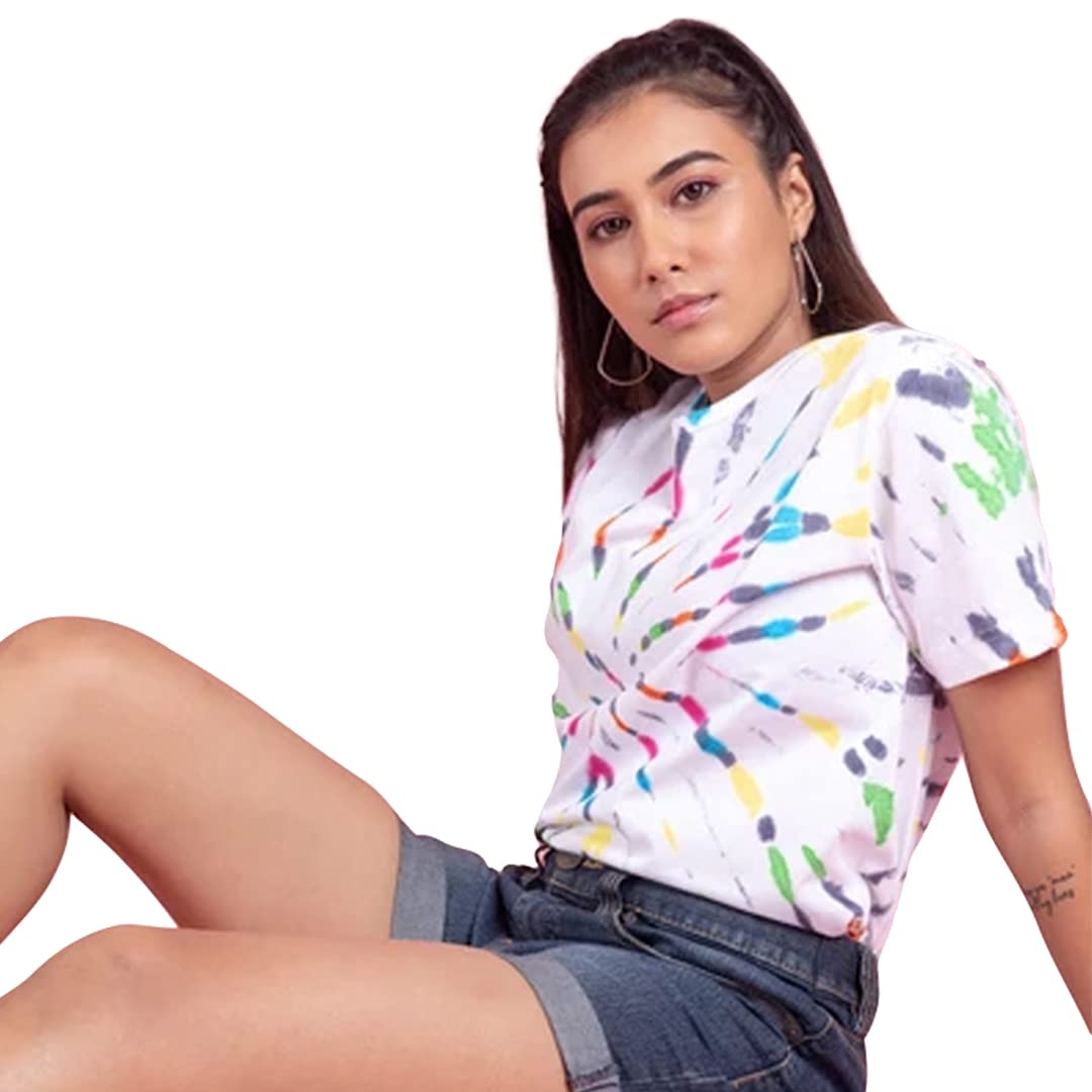 51kkx-WYptL._UL1080_ JUNEBERRY® Tie Dye T-Shirt for Women/Girls