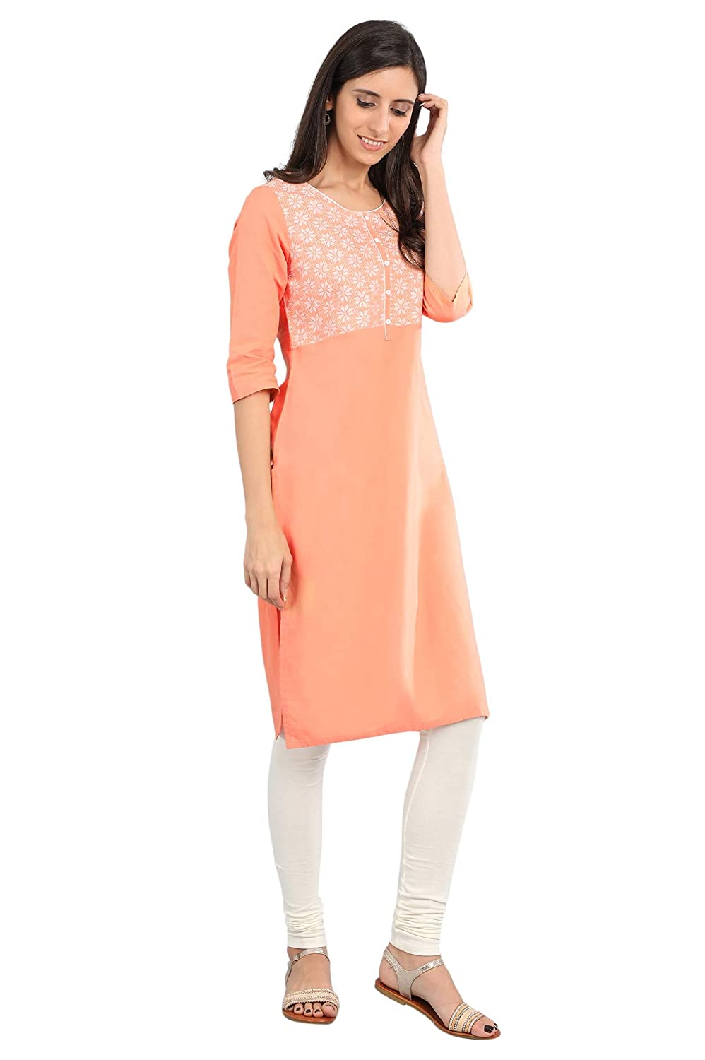 614Dn5P+8HL._UL1500_ Aurelia Women's Cotton Straight Kurta