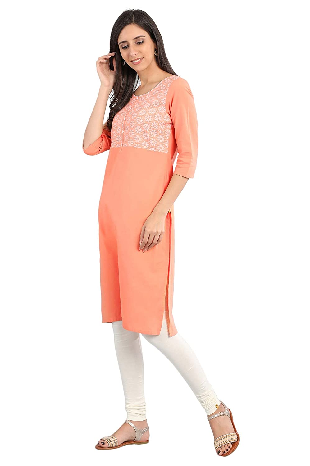 61RxAqImuTL._UL1500_ Aurelia Women's Cotton Straight Kurta