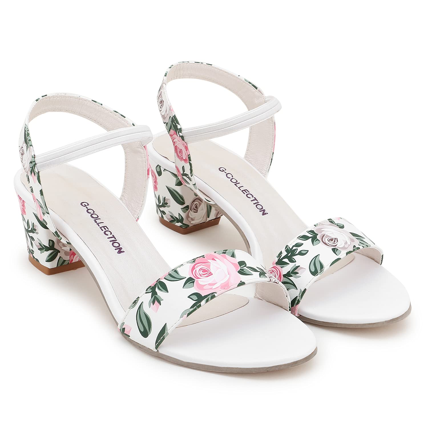 61mR6yXXZoL._UL1500_ G-collection women and girls casual block heels printed upper and heels printed sandal