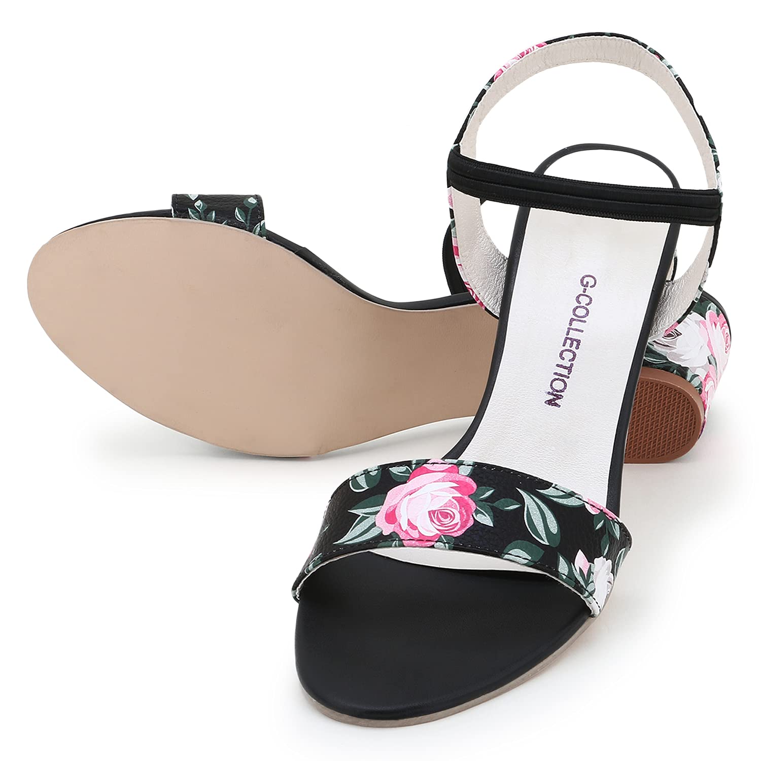 61mkWnVcxhL._UL1500_ G-collection women and girls casual block heels printed upper and heels printed sandal