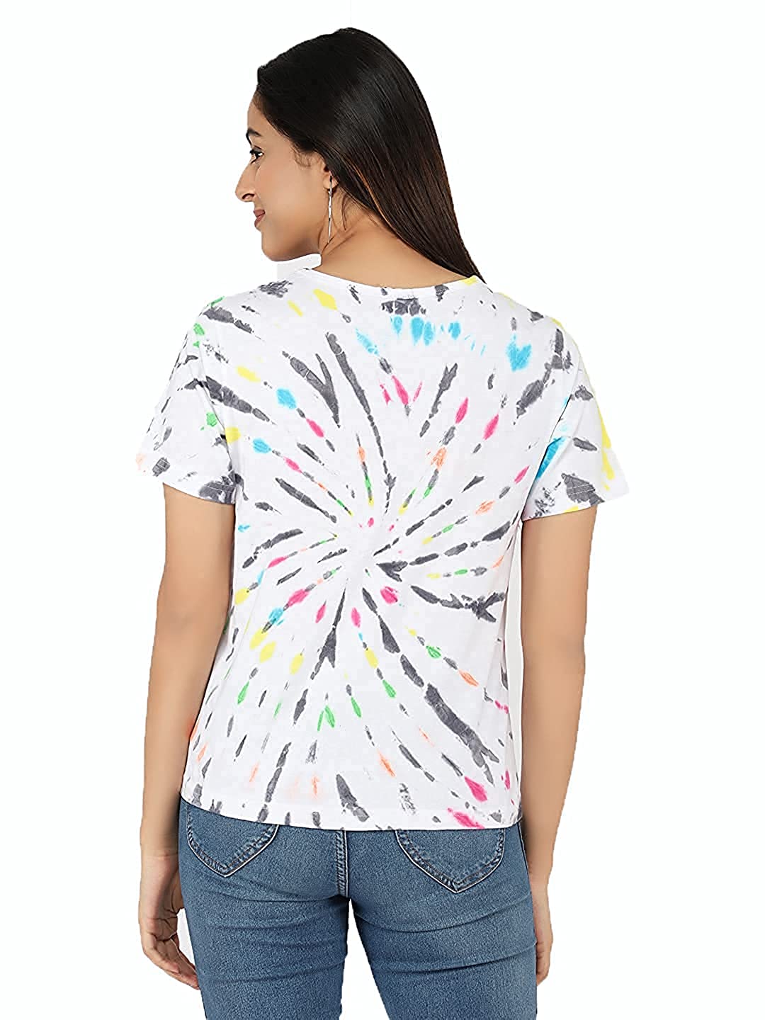 61xd0c9kxZL._UL1440_ JUNEBERRY® Tie Dye T-Shirt for Women/Girls