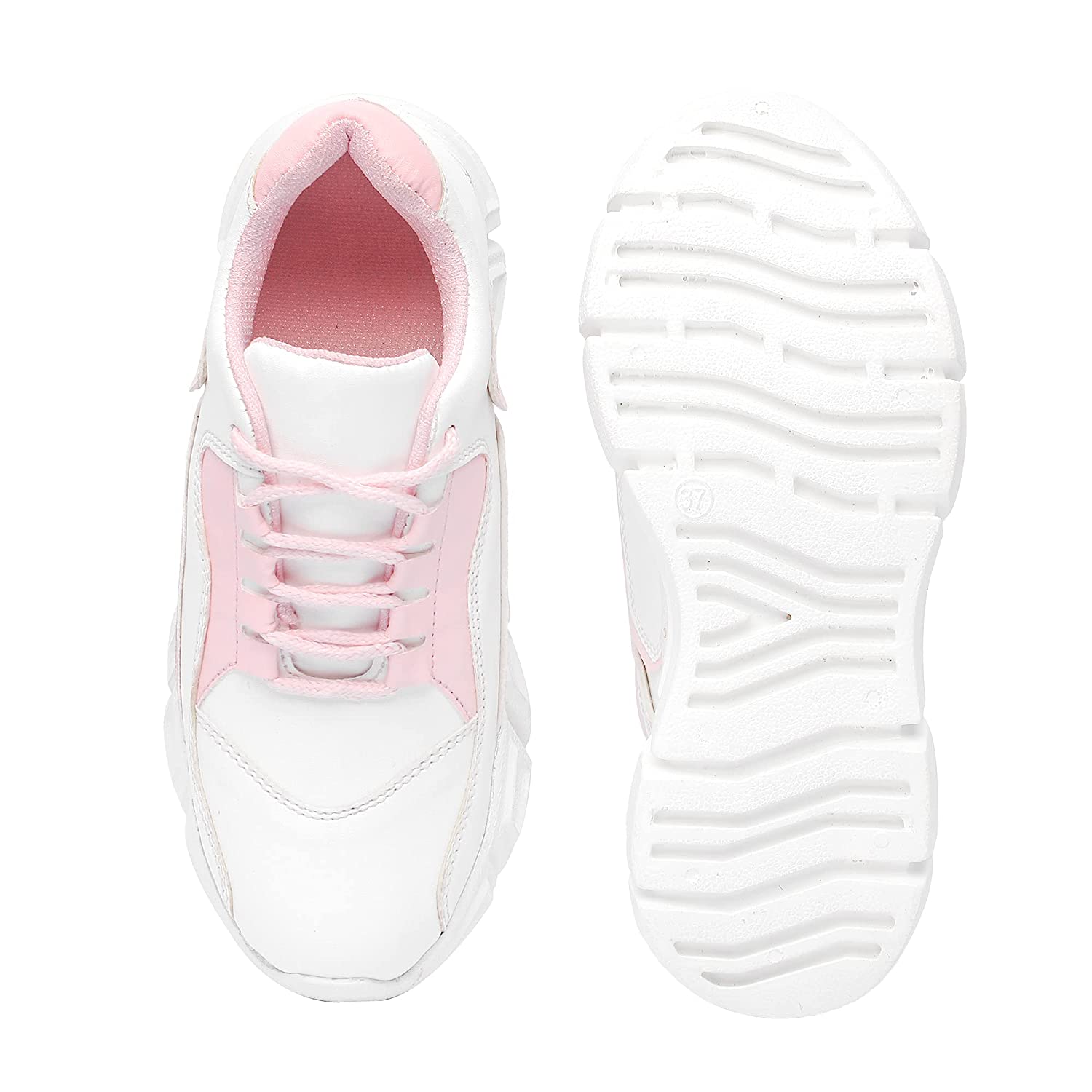 71I03k9s3TS._UL1500_ Vendoz Women & Girls White Casual Sports Shoes Sneakers