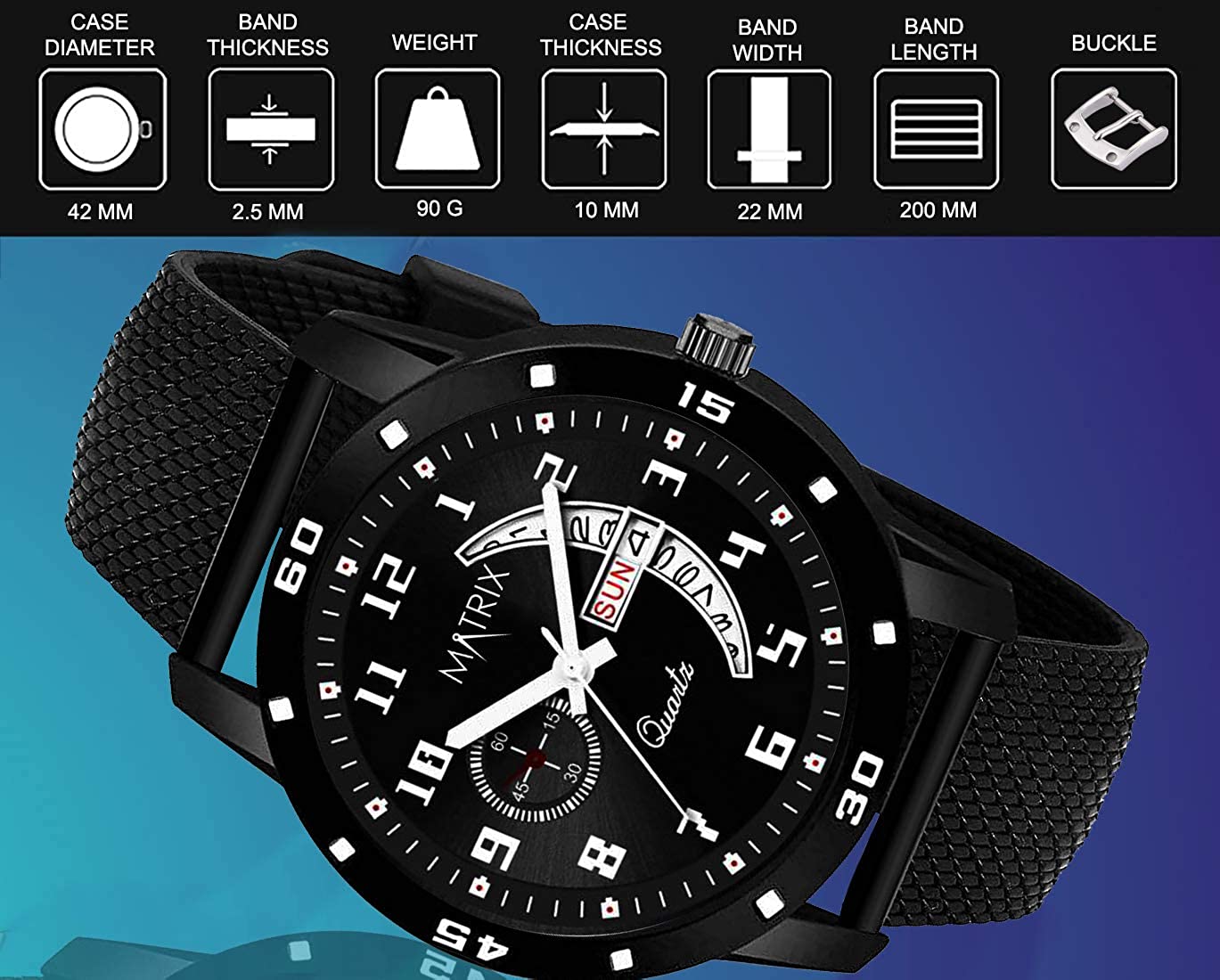 71Y1IwAhA-L._UL1369_ Matrix Day & Date Display Analog Wrist Watch for Men & Boys