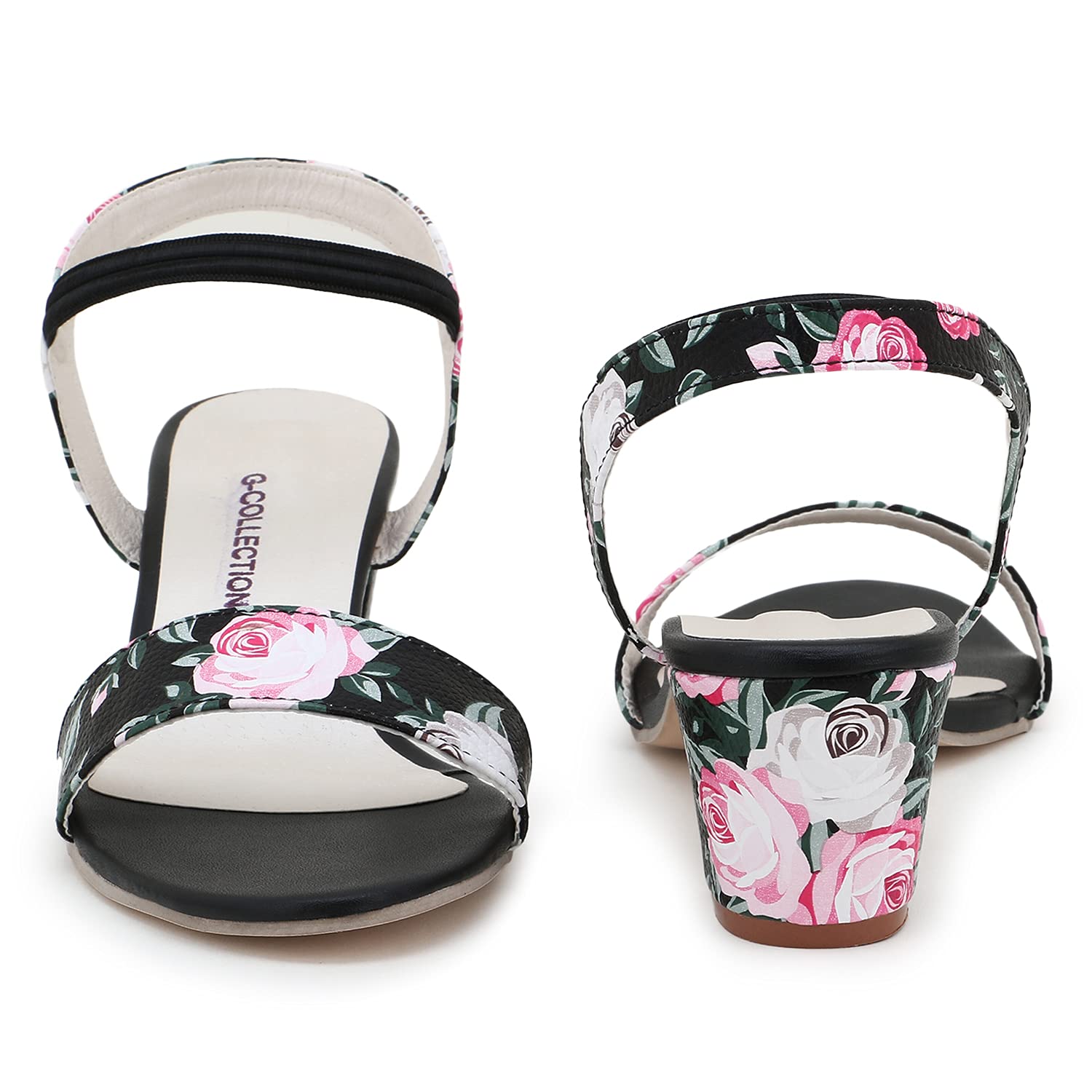 71Y8Mle4SzL._UL1500_ G-collection women and girls casual block heels printed upper and heels printed sandal