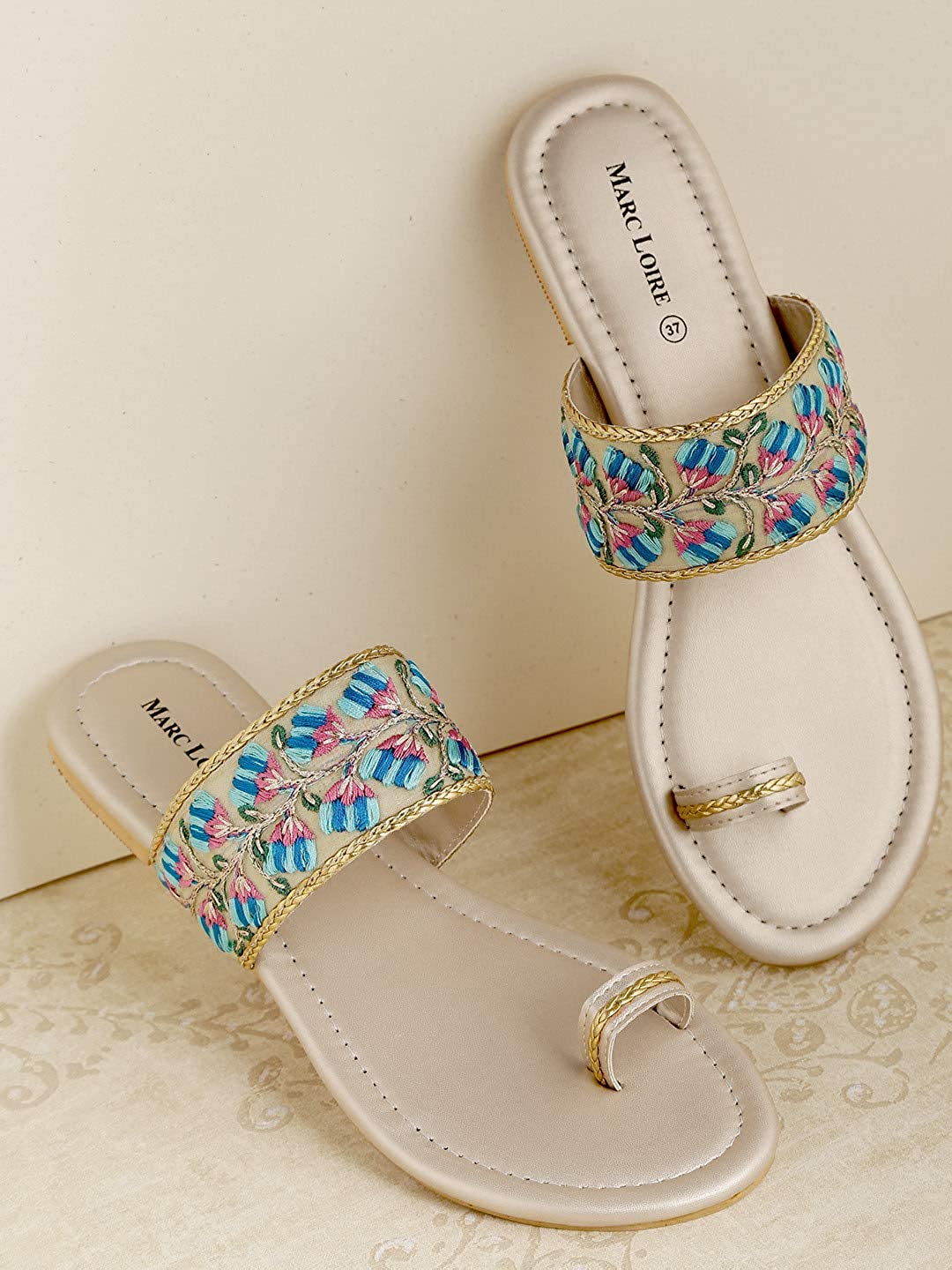 71lGATRukrL._UL1440_ Marc Loire Women's Slip on Casual Ethnic Flats